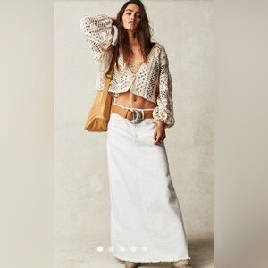 We The Free Come As You Are denim maxi skirt. Excellent condition.